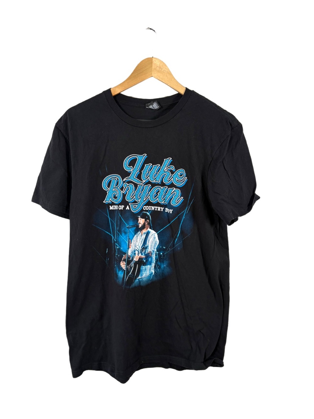 Luke Bryan Mind of a Country Boy 2024 Tour T-Shirt Large Black Concert Tee